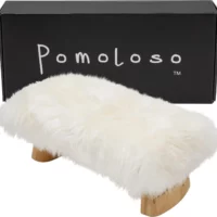 Pomoloso Luxury Sheepskin Meditation Bench