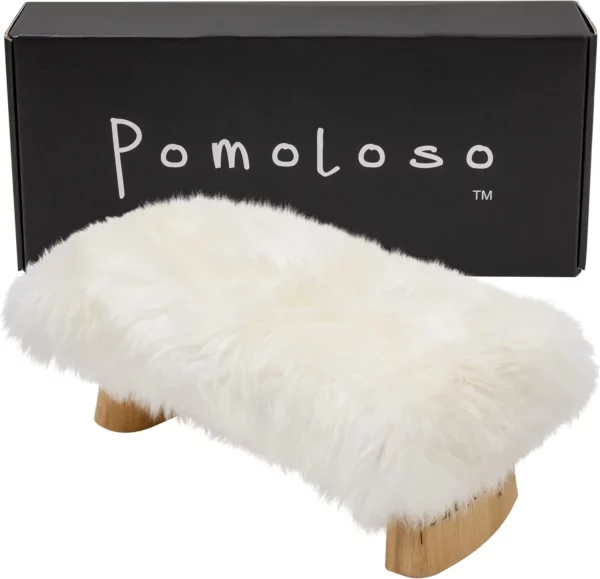 Pomoloso Luxury Sheepskin Meditation Bench